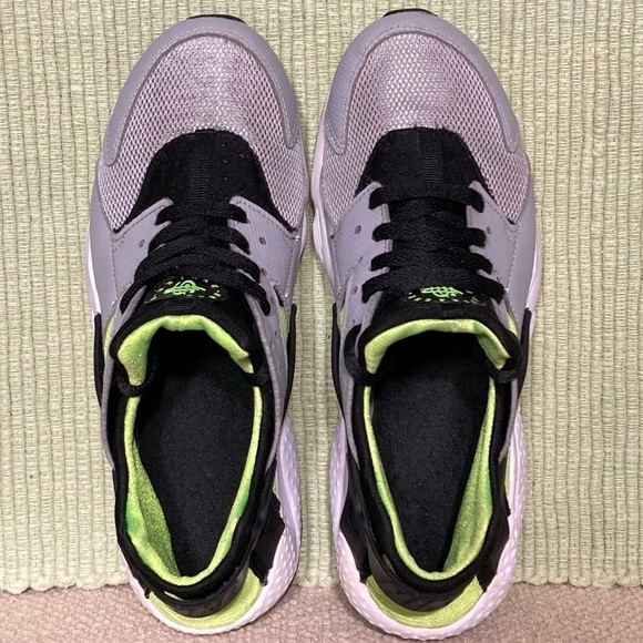 Nike Youth Air Huarache Run Grey Running Sneakers Shoes Sizes US 7Y & Wmns 8.5 - Picture 5 of 11